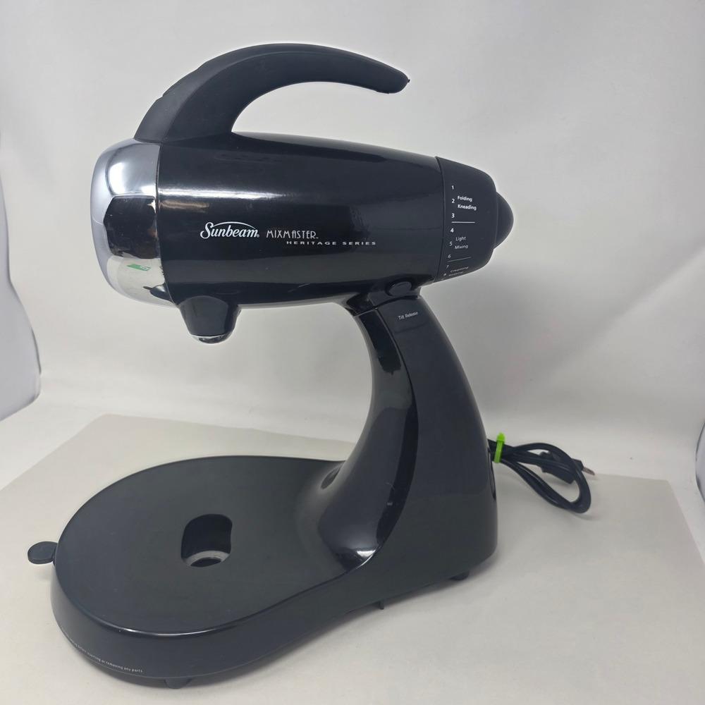 Sunbeam Mixmaster Stand Mixer Heritage Series 2353 Black 350W Base Only Good